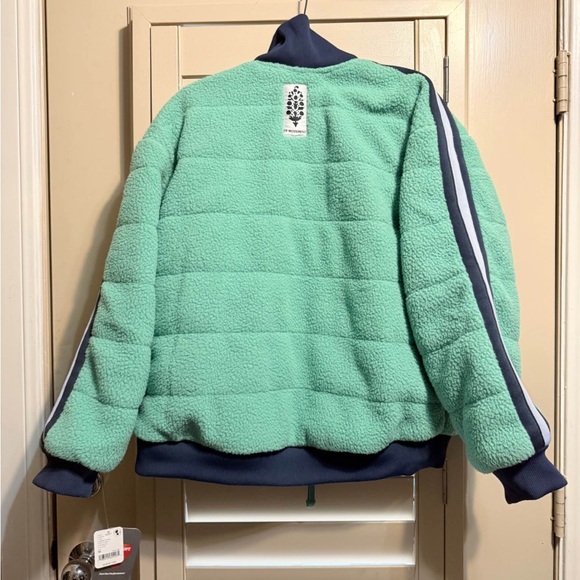 FP Movement by Free People Green and Blue Teddy Jacket - Picture 3 of 4